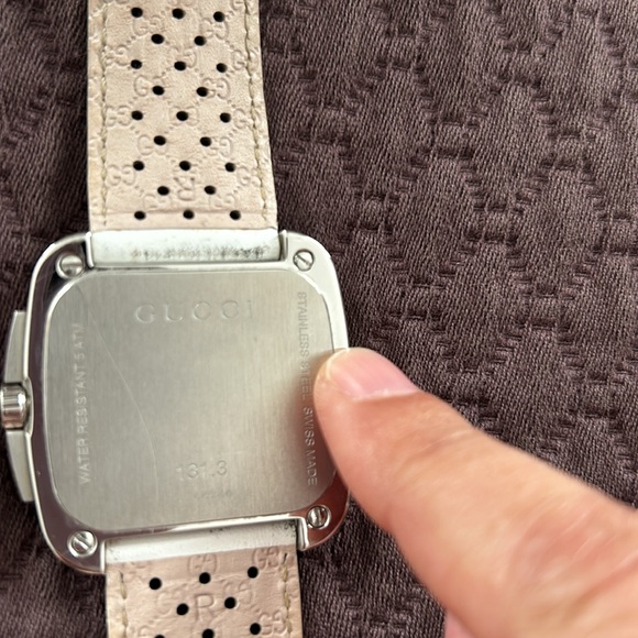 COPY - GUCCI G-Coupe 131.3 Swiss Chrono watch.  Gucci box. Original strap GUC. - Picture 10 of 11